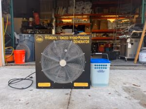 Titan Model 4000 Hydroxyl and Ionized Hydro-Peroxide Generator with water bucket, EPA registered and ETL verified air treatment machine