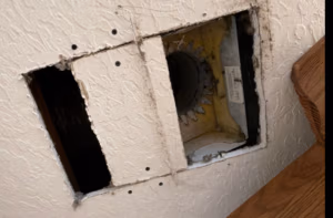 vent removed