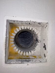vent in the master bathroom after