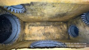 splitter box after being vacuumed