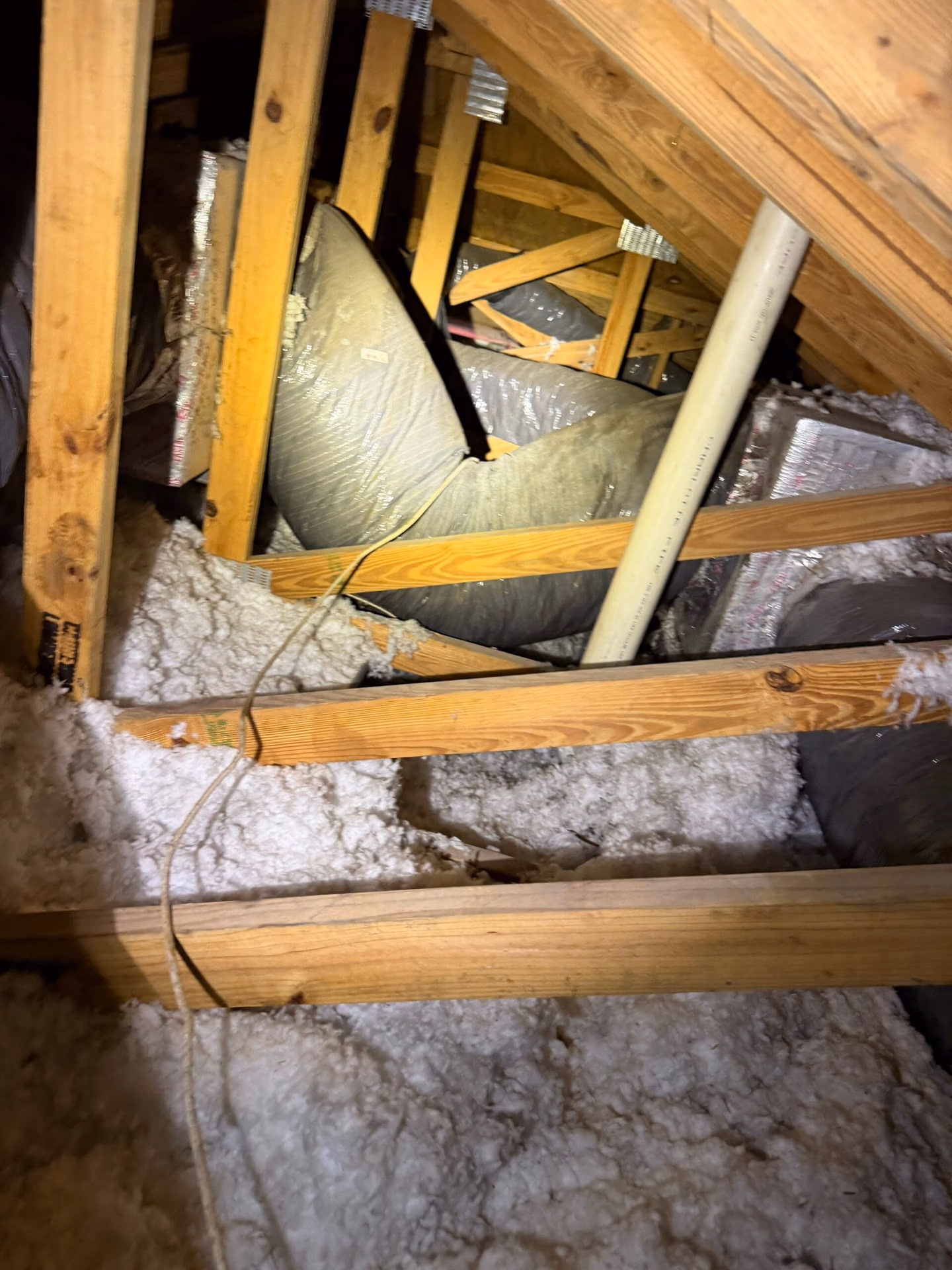 access the vents through attic